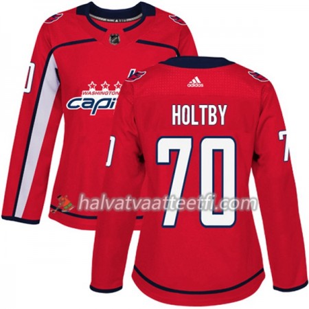Naisten NHL Washington Capitals Pelipaita Braden Holtby 70 Adidas 2017-2018 Punainen Authentic